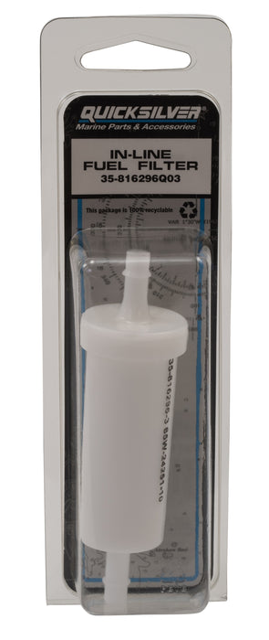 Quicksilver 816296Q03 Inline Fuel Filter Element for Mercury and Mariner Outboards
