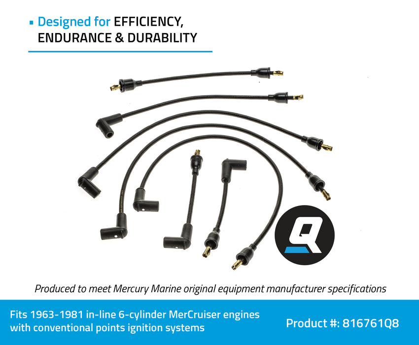 Quicksilver 816761Q8 Spark Plug Wire Kit