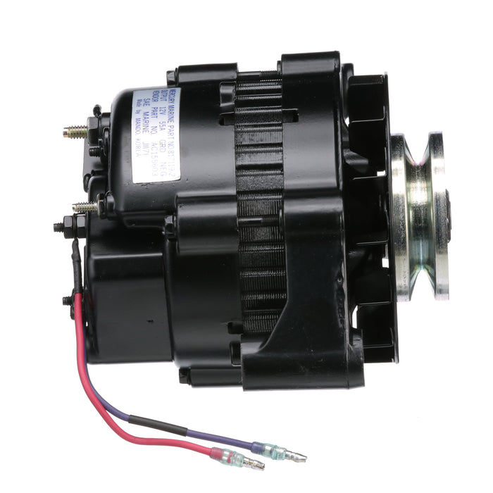 Quicksilver 817119A4 55 Amp Alternator, Mando, V-Belt for Select 4-Cylinder MerCruiser Sterndrive or Inboard Engines Made by GM, 1982-2016