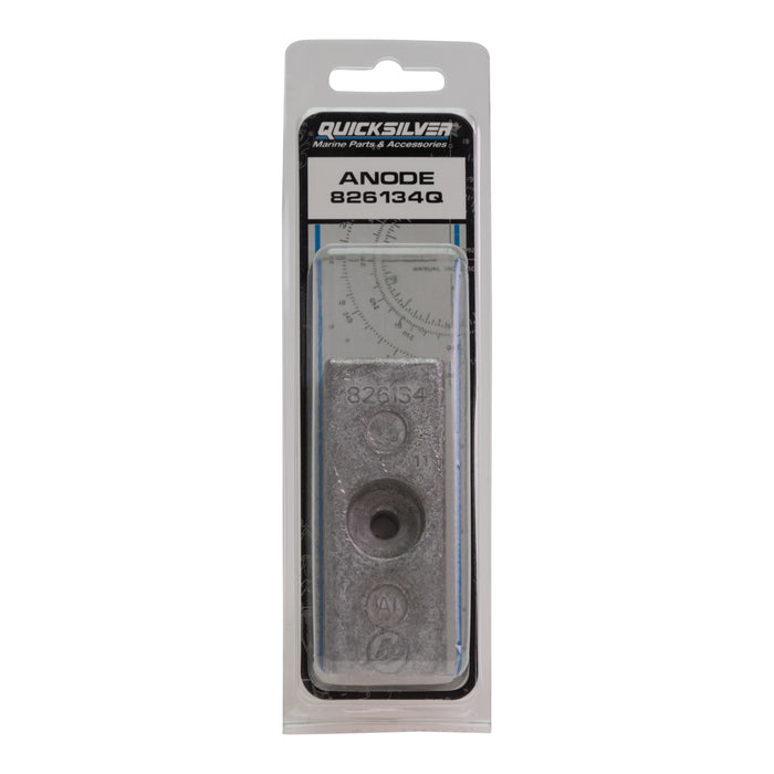 Quicksilver 826134Q Side Pocket Aluminum Anode for Mercury Mariner and Force Outboards