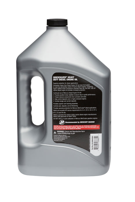 Quicksilver 15W-40 4-Stroke Heavy Duty Diesel Engine Oil, 4 Liters
