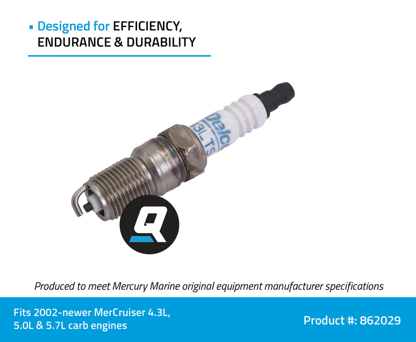 Quicksilver 862029 ACDelco MR43LTS Specialty Marine Spark Plug, Pack of 1