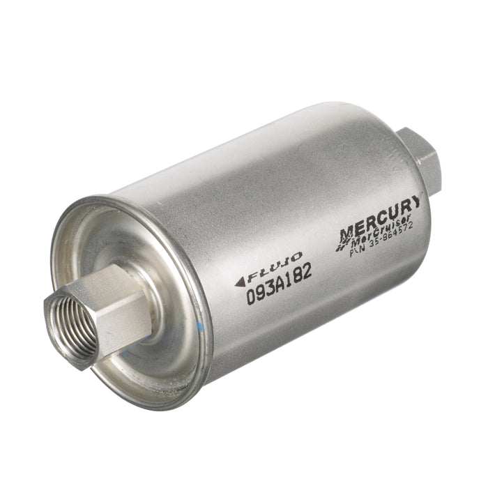 Quicksilver 864572 Replacement Inline Fuel Filter for MerCruiser Sterndrive and Inboard Gasoline Engines