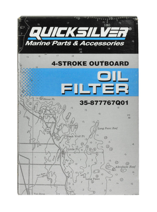 Quicksilver 877767Q01 Oil Filter for Verado Inline 4-Cylinder 135-200hp Outboards