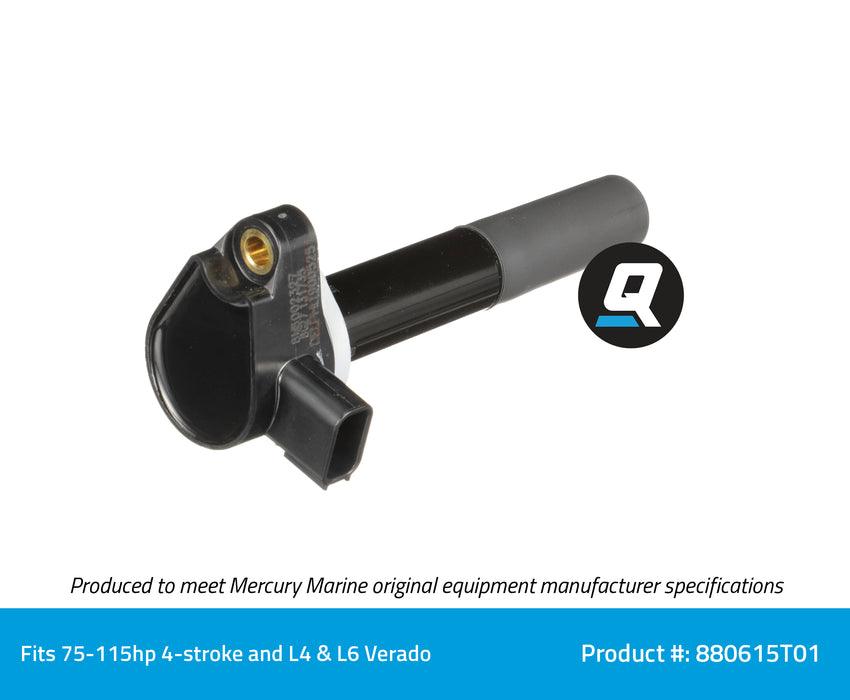 Quicksilver 880615T01 Ignition Coil for Select 4-Stroke Outboards
