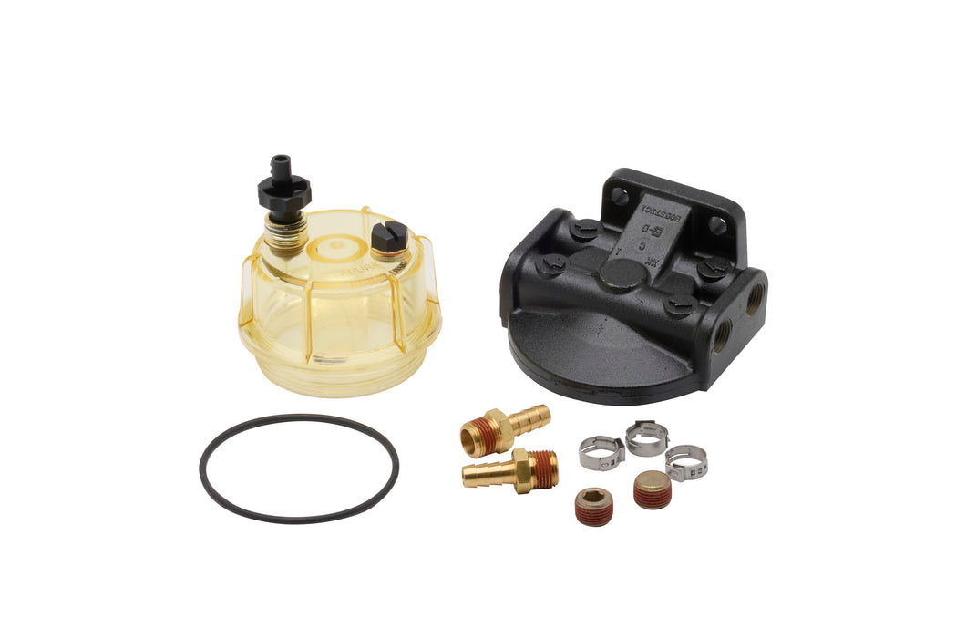 Quicksilver 8M0109543 Remote Water-Separating Fuel Filter Kit for Mercury and Mariner 150hp EFI FourStroke and F75-115hp FourStroke Outboards