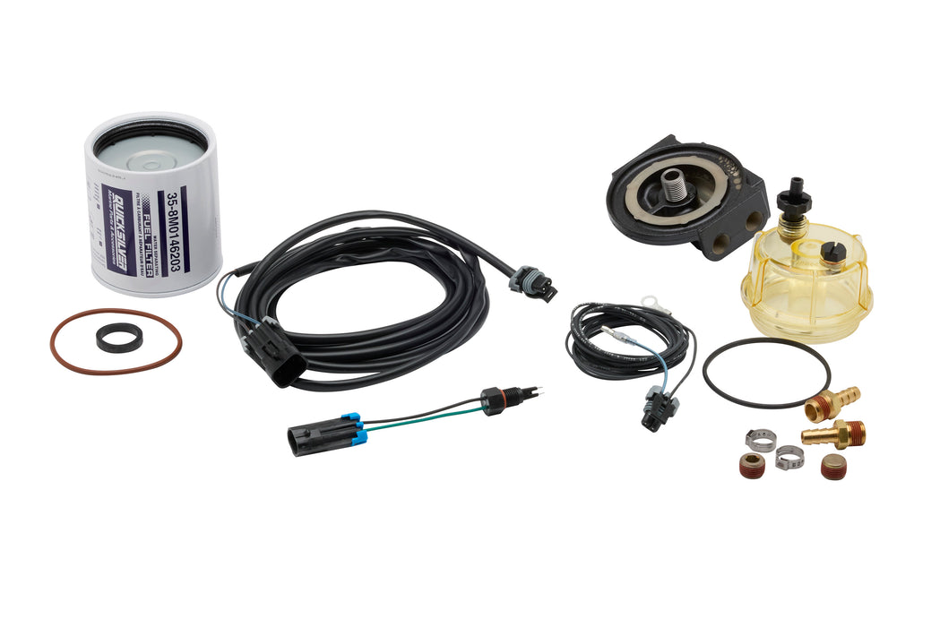 Quicksilver 8M0109543 Remote Water-Separating Fuel Filter Kit for Mercury and Mariner 150hp EFI FourStroke and F75-115hp FourStroke Outboards