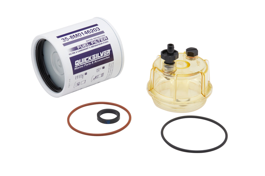 Quicksilver 8M0116793 Water Separating Fuel Filter Kit for Outboard or Sterndrive and Inboard Engines