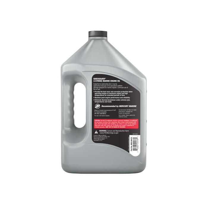Quicksilver 5W-30 4-Stroke Full Synthetic Marine Engine Oil, 1 Gallon