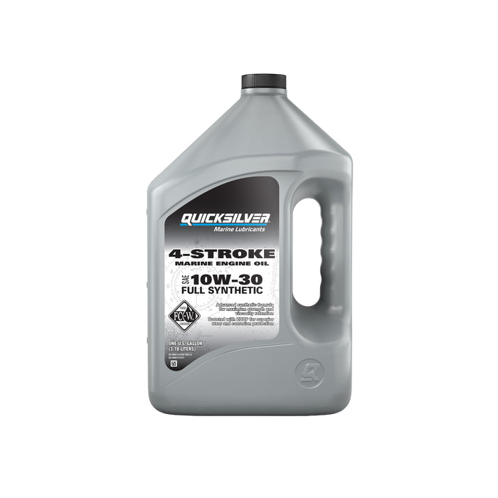 Quicksilver 10W-30 4-Stroke Full Synthetic Marine Engine Oil, 1 Gallon