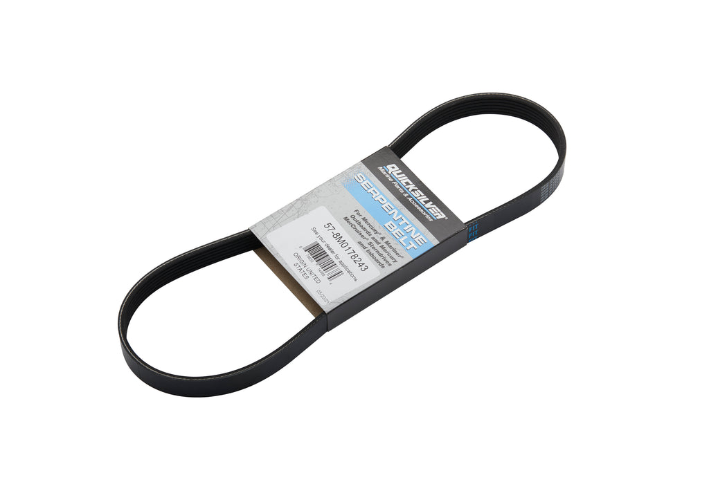 Quicksilver 8M0178243 Alternator Belt for Select Mercury 350-400 5.7L, 600HP Verado & 500HP SeaPro Outboards