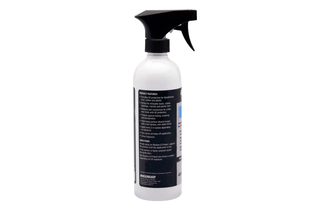Quicksilver Restore & Protect UV/Sunblock For Vinyl, Plastic, Leather and Rubber, 16 oz