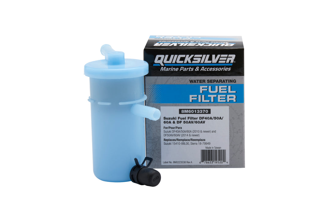 Quicksilver 8M6013370 Fuel Filter for Select Suzuki DF40A/50A/60A & DF50AV/60AV Outboards