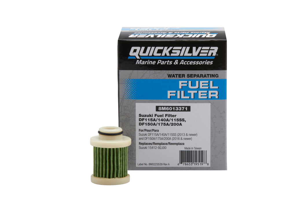 Quicksilver 8M6013371 Fuel Filter for Select Suzuki DF115A/140A/115SS & DF150A/175A/200A Outboards