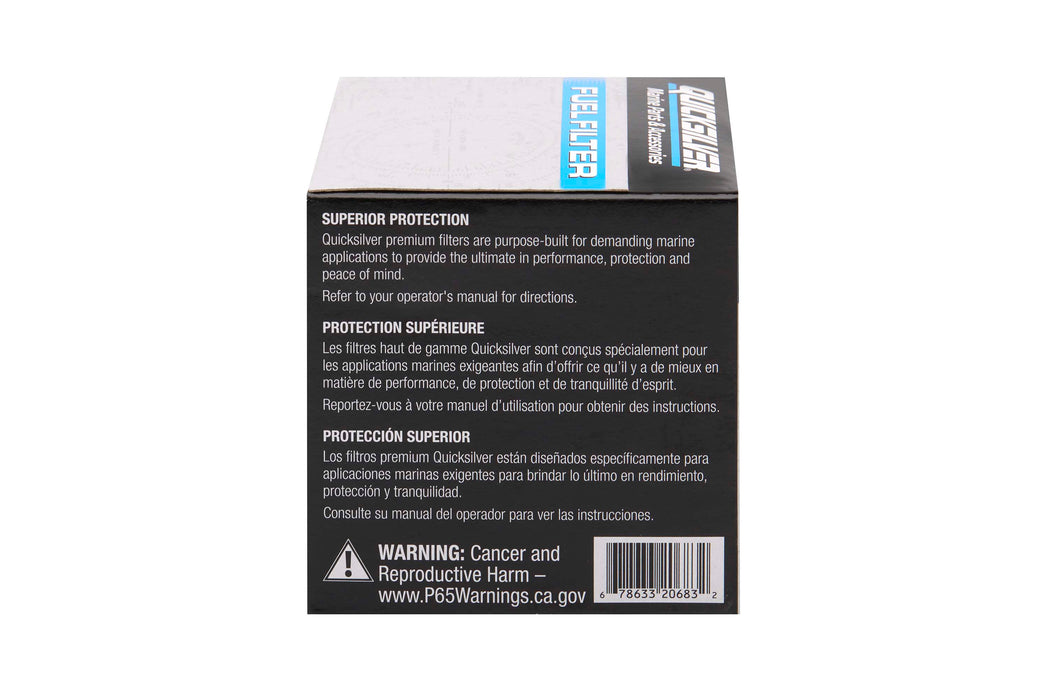 Quicksilver 8M6013843 Fuel Filter for Select Yamaha Z and VZ Series Outboards