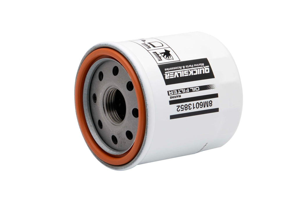 Quicksilver 8M6013852 Oil Filter for Select Johnson and Evinrude 9.9-15hp Outboards