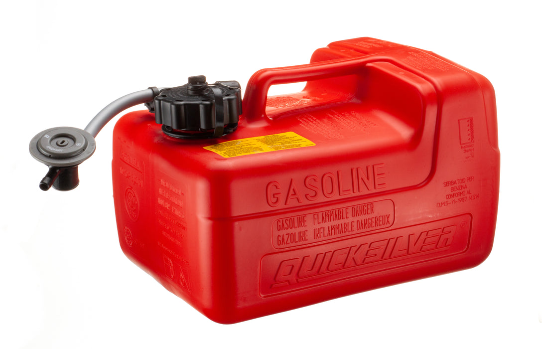 Quicksilver 8M0045692 Portable Marine Boat Fuel Tank with Fuel Demand Valve, 3.2 Gallon Capacity