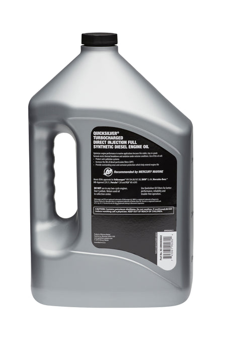 Quicksilver 5W-30 4-Stroke Full Synthetic Blend TDI Diesel Engine Oil, 4 Liters