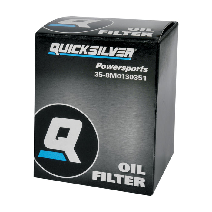 Quicksilver 8M0130351 Engine Oil Filter for Honda, Kawasaki, Polaris, and Yamaha ATVs, UTVs, PWCs, and Motorcycles