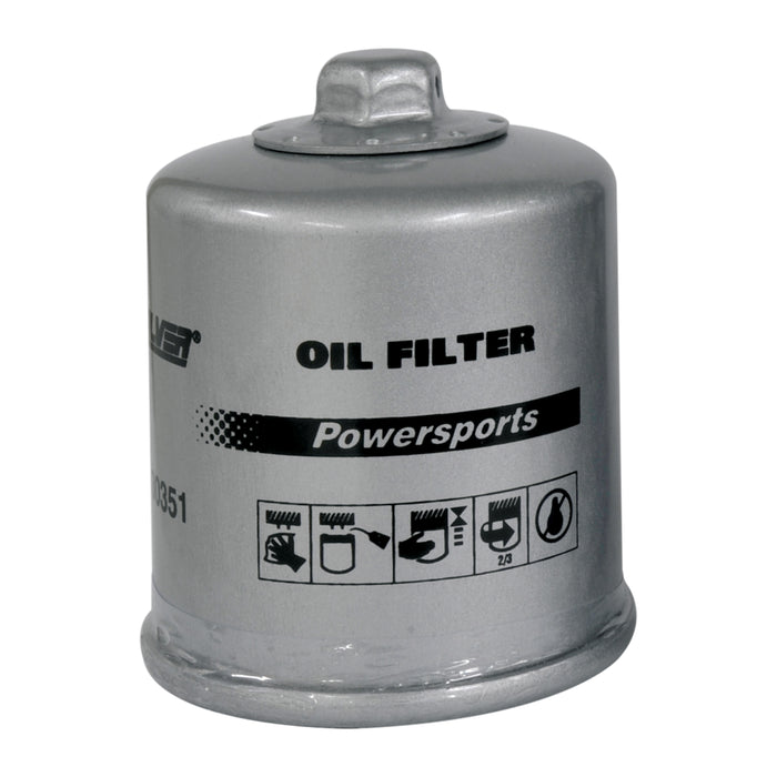 Quicksilver 8M0130351 Engine Oil Filter for Honda, Kawasaki, Polaris, and Yamaha ATVs, UTVs, PWCs, and Motorcycles