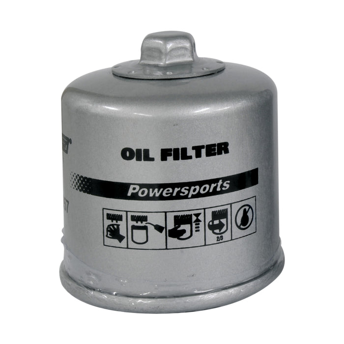 Quicksilver 8M0130357 Engine Oil Filter for Aprilia, Arctic Cat, Kawasaki, and Suzuki ATVs and Motorcycles