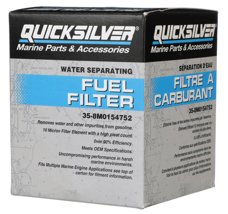Quicksilver 8M0154752 Water Separating Fuel Filter for Select Yamaha Outboards