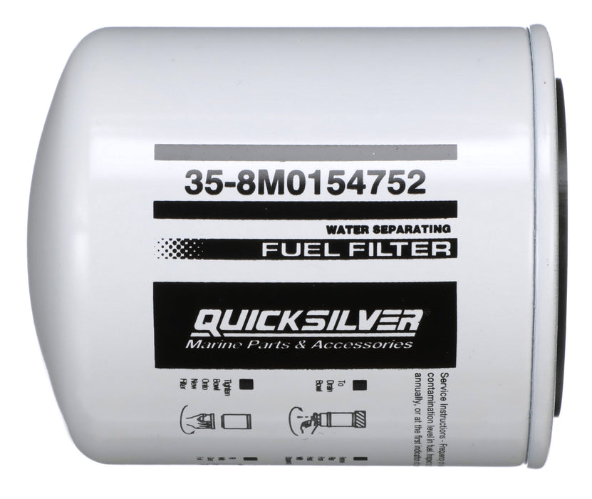 Quicksilver 8M0154752 Water Separating Fuel Filter for Select Yamaha Outboards