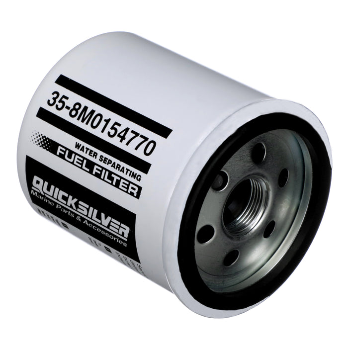 Quicksilver 8M0154770 Water Separating Fuel Filter for Select Volvo Penta, Cobra EFI, Johnson and Evinrude 100-300hp Outboards