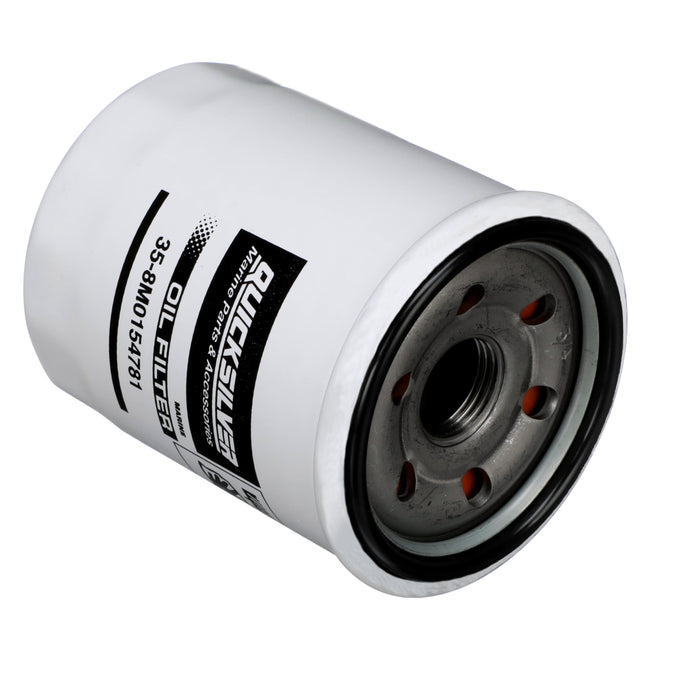Quicksilver 8M0154781 20 Micron Oil Filter for Select Johnson and Evinrude 90-115hp and Select Suzuki 70-115hp