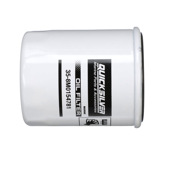Quicksilver 8M0154781 20 Micron Oil Filter for Select Johnson and Evinrude 90-115hp and Select Suzuki 70-115hp