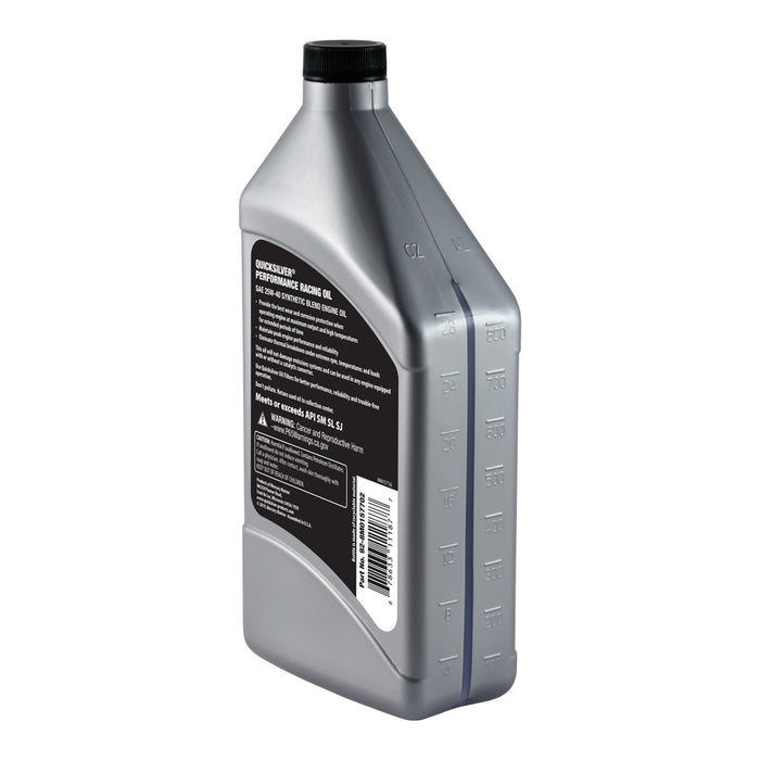 Quicksilver 25W-40 Synthetic Performance Racing Oil, 1 Quart