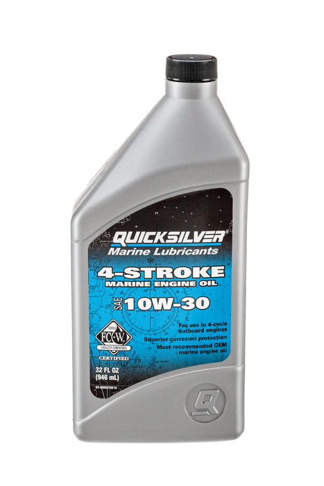 Quicksilver 10W-30 Oil Change Kit for 4-Stroke Yamaha F150 Outboards