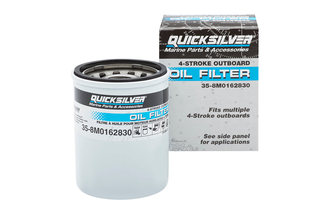 Quicksilver 8M0162830 Oil Filter for Select Mercury and Mariner 4-Stroke Outboards 25-115hp