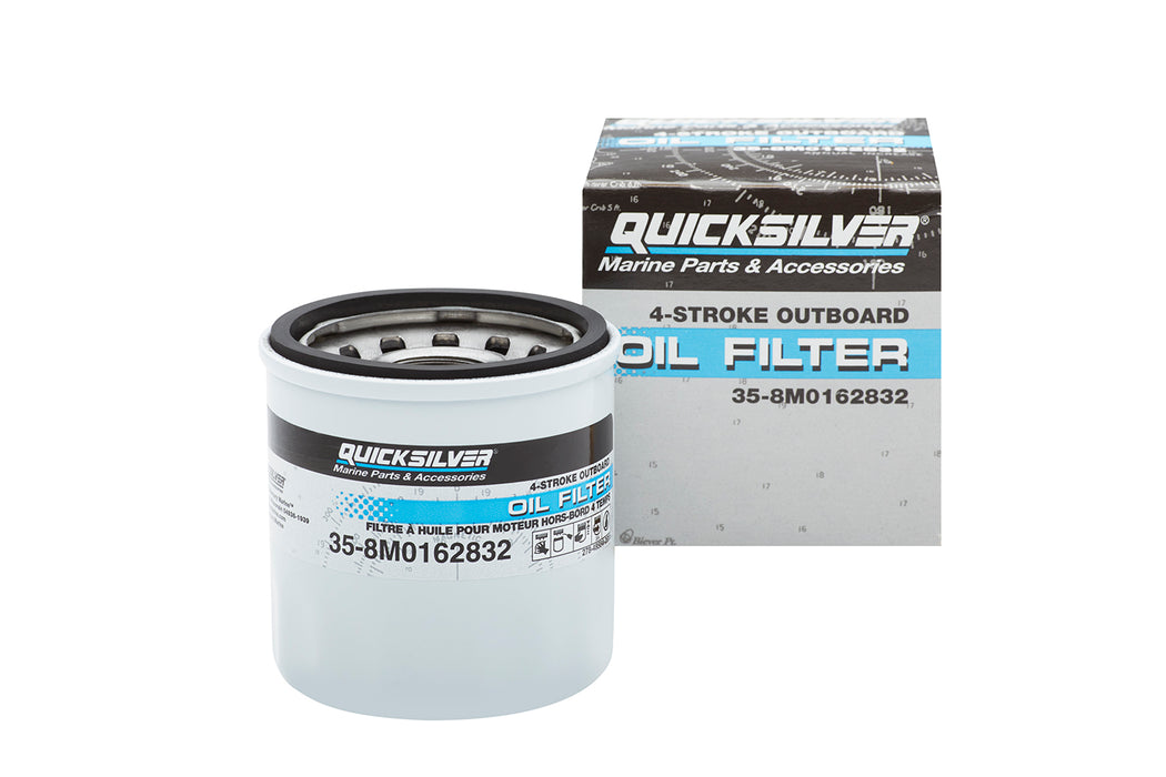 Quicksilver 8M0162832 Oil Filter for Select Mercury 9.9-30hp Outboards