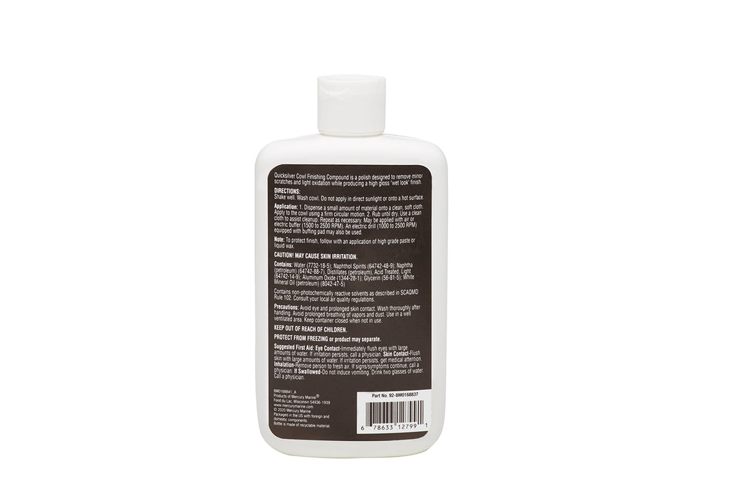 Quicksilver 8M0168837 High-Gloss Cowl Finishing Compound, Fine Grit, 8.4 oz