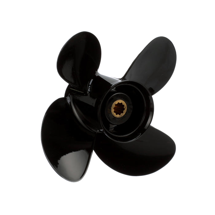 Quicksilver Nemesis 4-Blade Aluminum Propeller, 9.3" Diameter x 9.5" Pitch, Right Hand Rotation