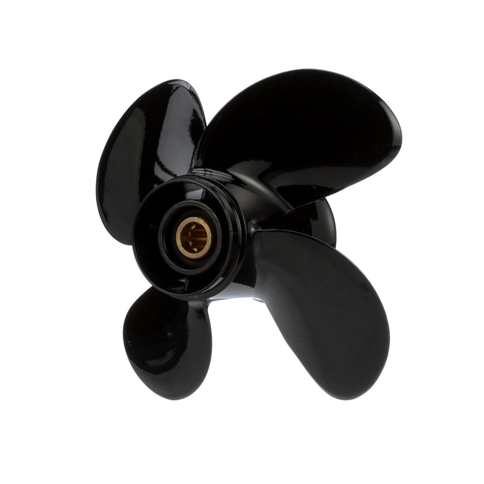 Quicksilver Nemesis 4-Blade Aluminum Propeller, 9.3" Diameter x 11" Pitch, Right Hand Rotation