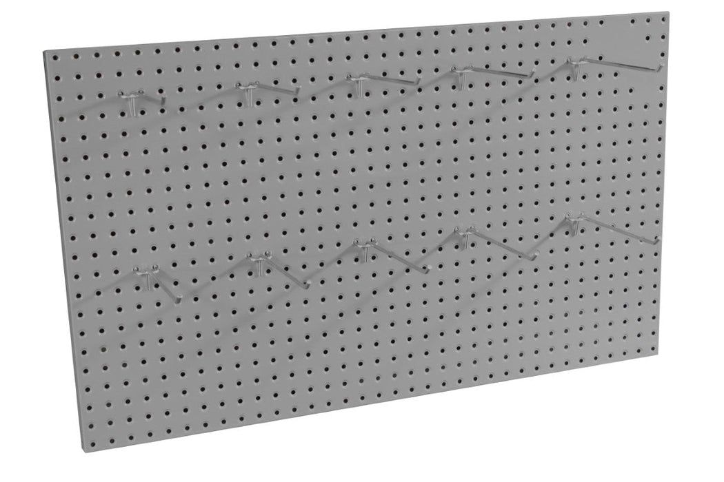 915-95 Pegboard Panel, Wall Mountable, Gray