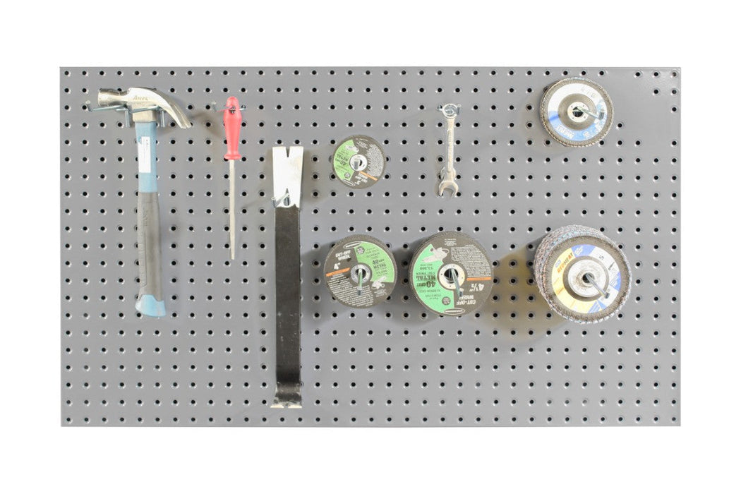 915-95 Pegboard Panel, Wall Mountable, Gray