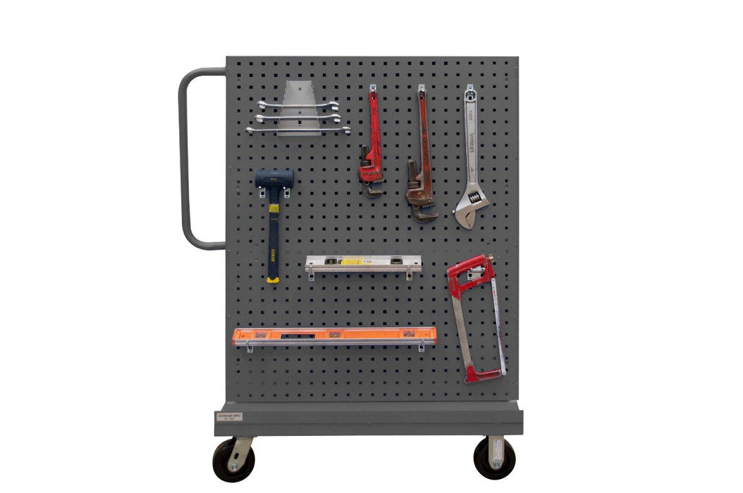 AF-243652-PBS60-5PH-95 A-Frame Truck, Pegboard Panels, Gray