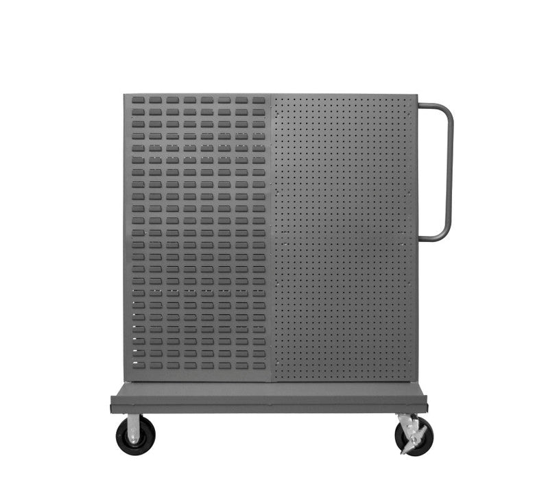 AF-3048-PBLP-BS-95 A-Frame Truck, Louvered, Pegboard, Gray