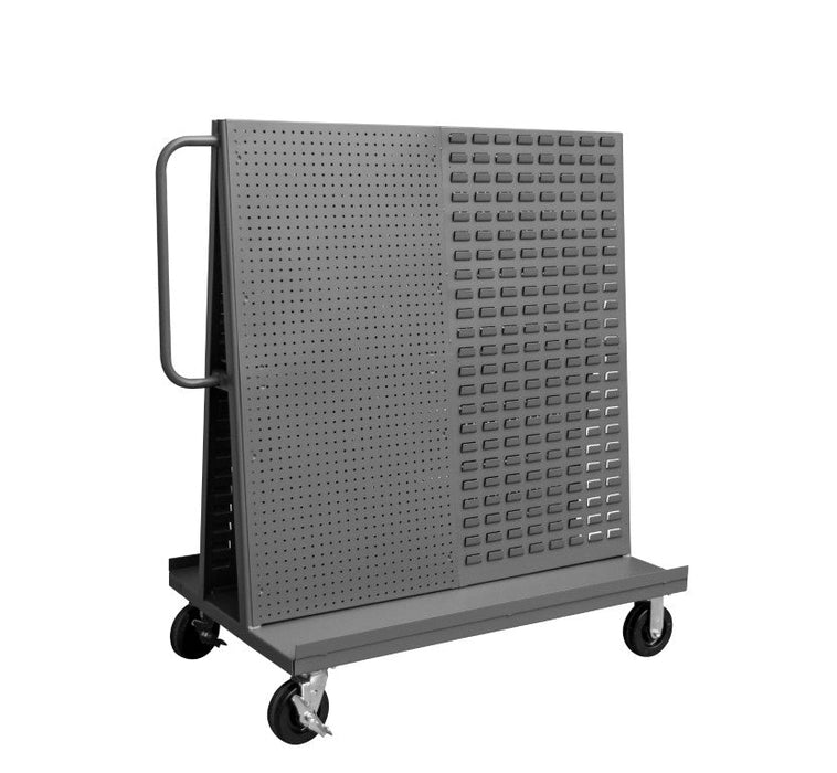 AF-3048-PBLP-BS-95 A-Frame Truck, Louvered, Pegboard, Gray