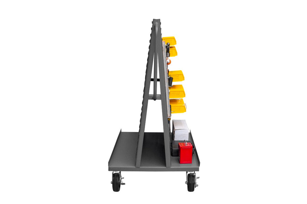 AF-3048-PBLP-BS-95 A-Frame Truck, Louvered, Pegboard, Gray