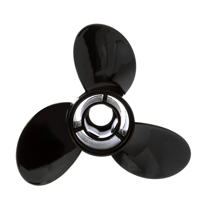 Quicksilver Black Diamond 3-Blade Aluminum Propeller, 10.9" Diameter x 11" Pitch, Right Hand Rotation