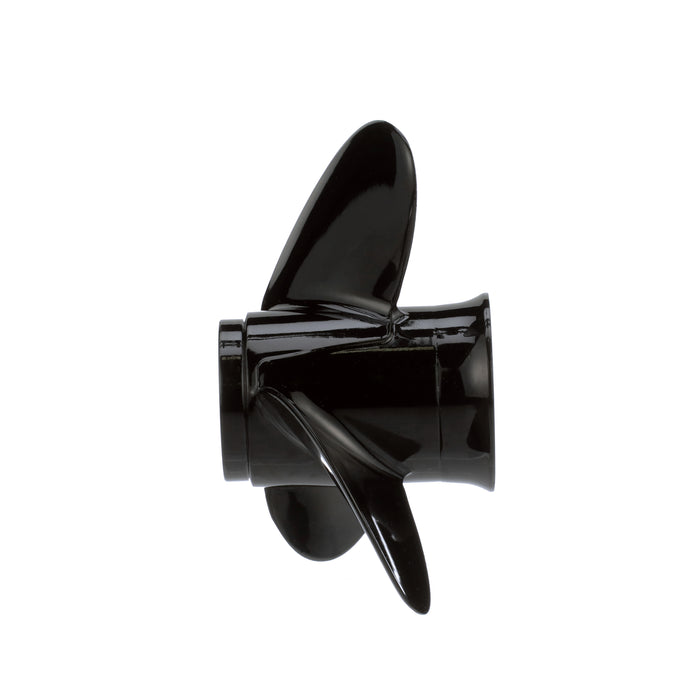 Quicksilver Black Diamond 3-Blade Aluminum Propeller, 9.8" Diameter x 9.5" Pitch, Right Hand Rotation