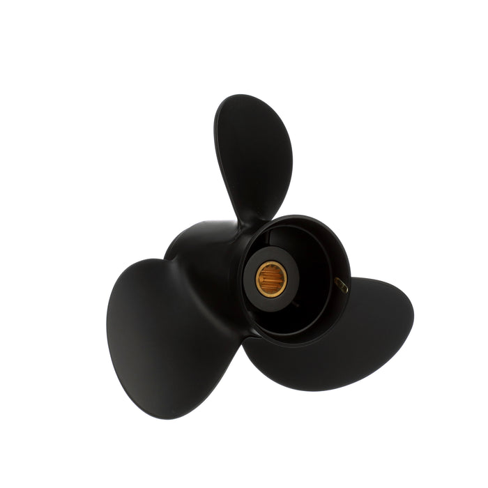 Quicksilver Black Diamond 3-Blade Aluminum Propeller, 10" Diameter x 13" Pitch, Right Hand Rotation