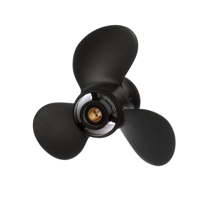 Quicksilver Black Diamond 3-Blade Aluminum Propeller, 9.9" Diameter x 10" Pitch, Right Hand Rotation