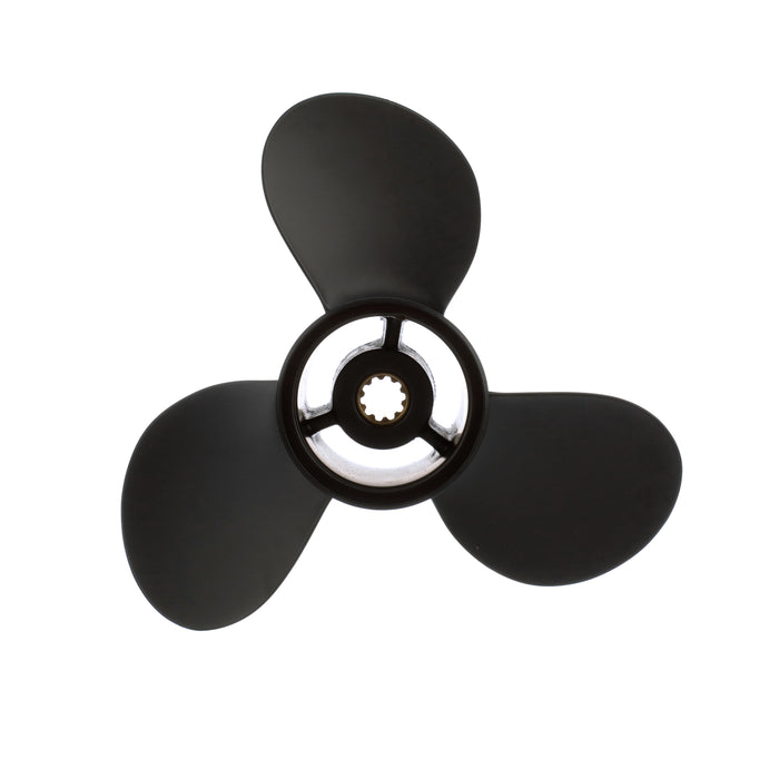Quicksilver Black Diamond 3-Blade Aluminum Propeller, 9.9" Diameter x 10" Pitch, Right Hand Rotation