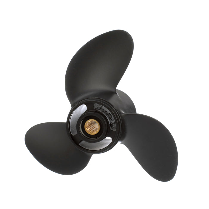 Quicksilver Black Diamond 3-Blade Aluminum Propeller, 7.8" Diameter x 7" Pitch, Right Hand Rotation