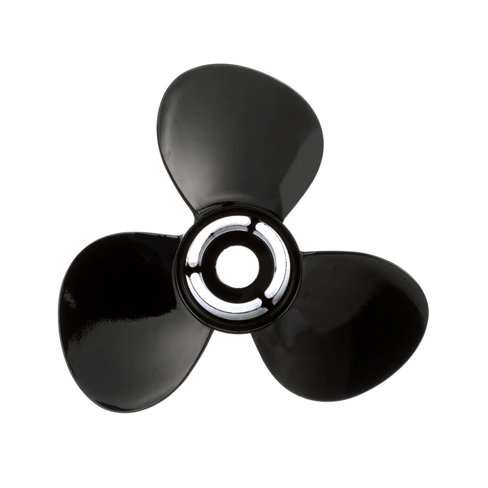 Quicksilver Black Diamond 3-Blade Aluminum Propeller, 14" Diameter x 9" Pitch, Right Hand Rotation